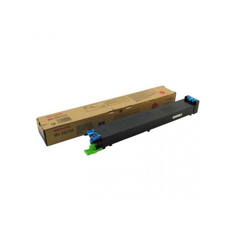 Sharp oryginalny toner MX-31GTCA, cyan, 15000s, Sharp MX 2301N, 2600N, 3100N, 4100N, 4101N, 5000N, 5001N, O - 1