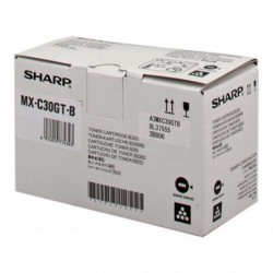 Sharp oryginalny toner MX-C30GTB, black, 6000s, Sharp MX-C250FE, C300WE, O - 1
