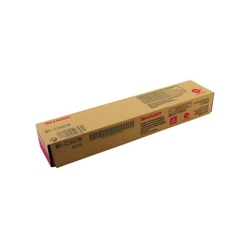 Sharp oryginalny toner MX-C38GTM, magenta, 10000s, Sharp MXC 310, 311, 380, 381, O - 1