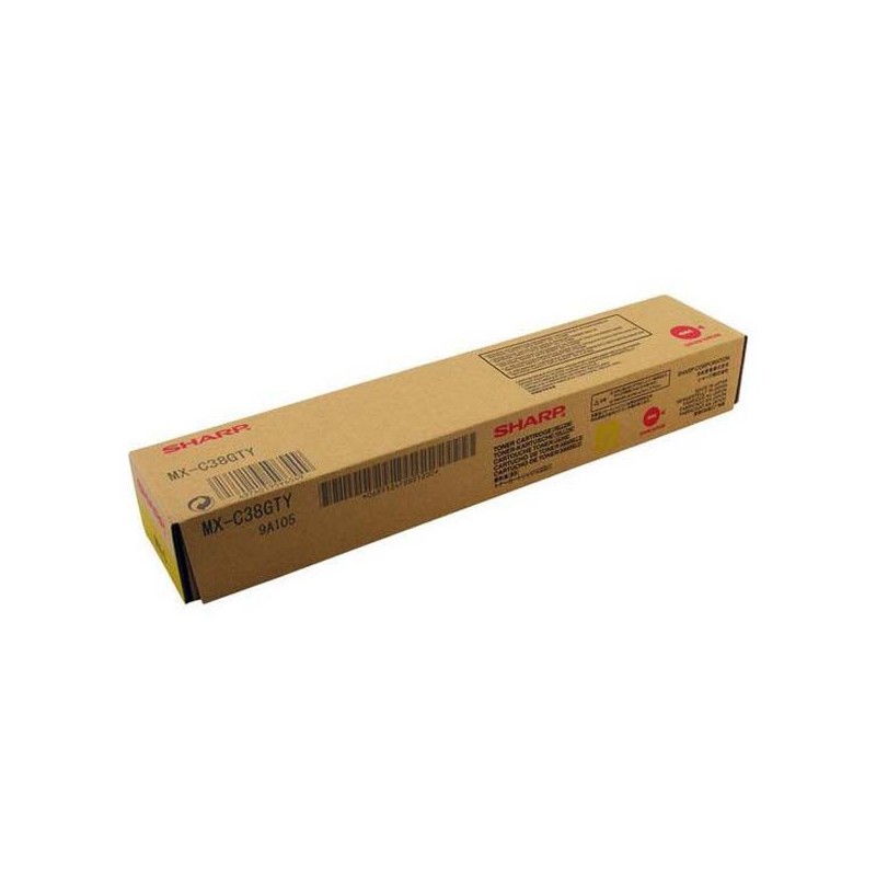 Sharp oryginalny toner MX-C38GTY, yellow, 10000s, Sharp MXC 310, 311, 380, 381, O - 1