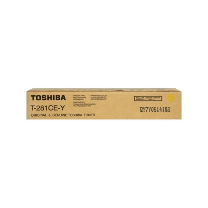 Toshiba oryginalny toner T281CEY, yellow, 10000s, 6AK00000107, Toshiba e-Studio 281c, 351e, 451e, O - 1