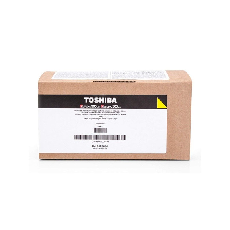 Toshiba oryginalny toner T305PYR, yellow, 3000s, Toshiba e-Studio 305 CP, 305 CS, 306 CS, 900g, O - 1