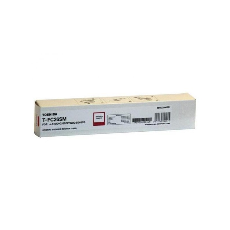 Toshiba oryginalny toner TFC26SM6K, magenta, 6000s, 6B000000555, high capacity, Toshiba e-Studio 262CP, 222CS, 263CS, O - 1