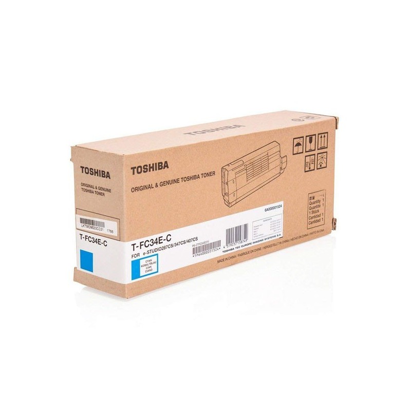 Toshiba oryginalny toner T-FC34EC, cyan, 11500s, 6A000001524, Toshiba e-Studio 287, 347, 407, O - 1
