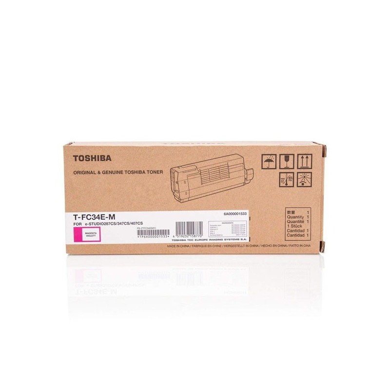 Toshiba oryginalny toner T-FC34EM, magenta, 11500s, 6A000001533, Toshiba e-Studio 287, 347, 407, O - 1