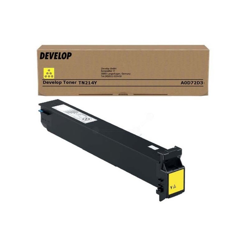 Develop oryginalny toner A0D72D3, yellow, 18500s, TN-214Y, Develop Ineo +200, O - 1