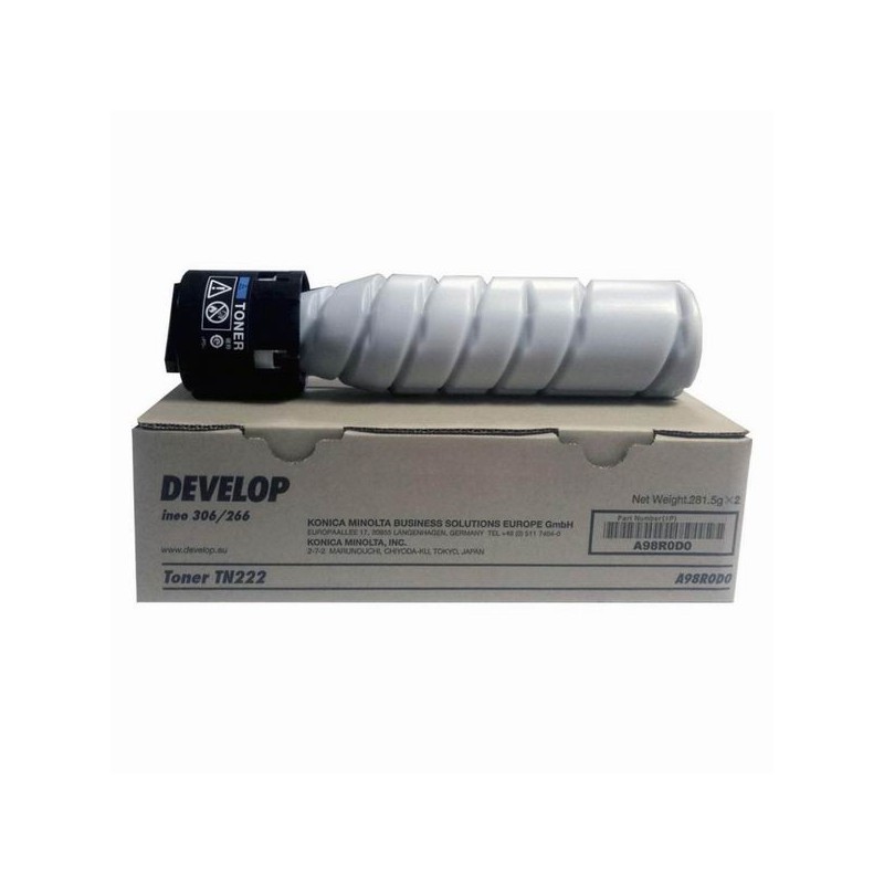 Develop oryginalny toner A98R0D0, black, 24000s, TN-222, Develop Ineo 266, Ineo 306, O - 1