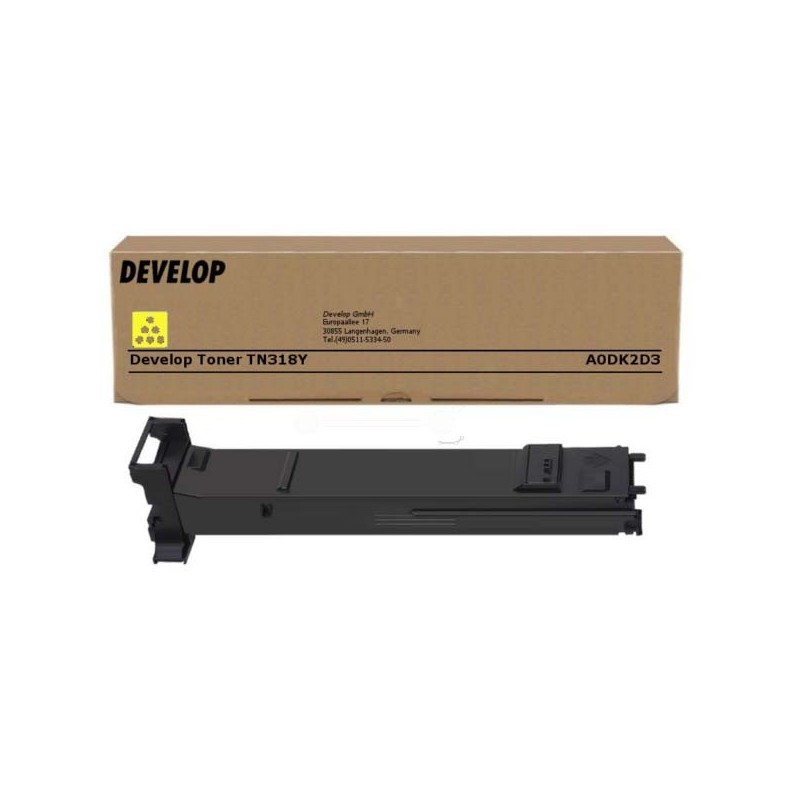 Develop oryginalny toner A0DK2D3, yellow, 8000s, TN-318Y, Develop Ineo +20, O - 1