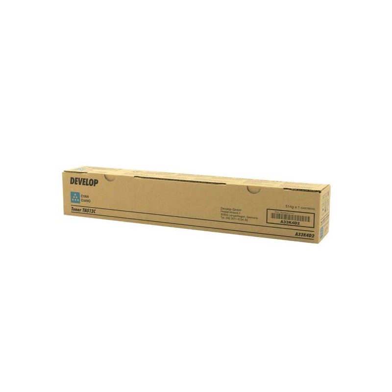 Develop oryginalny toner A33K4D2, cyan, 26000s, TN-512C, Develop Ineo +454, +455, O - 1