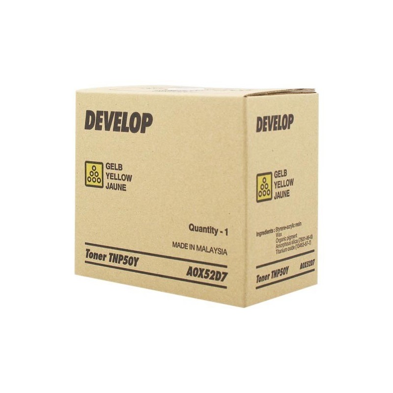 Develop oryginalny toner A0X52D7, yellow, 5000s, TNP-50Y, Develop Ineo +3100P, O - 1