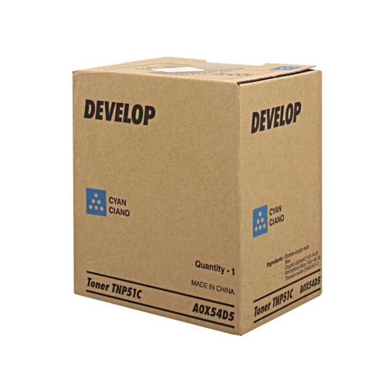 Develop oryginalny toner A0X54D5, cyan, 5000s, TNP51C, Develop Ineo +3110, O - 1