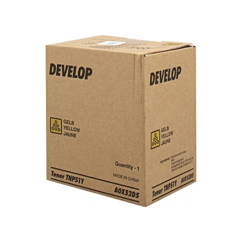 Develop oryginalny toner A0X52D5, yellow, 5000s, TNP51Y, Develop Ineo +3110, O - 1