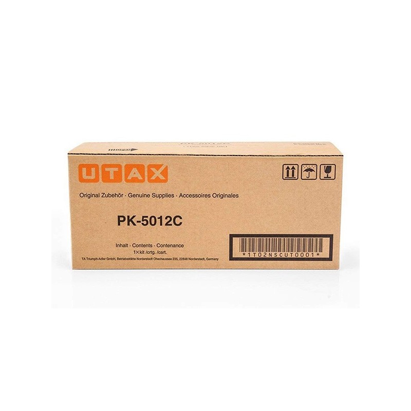 Utax oryginalny toner 1T02NSCUT0, cyan, 10000s, PK-5012C, Utax P-C3560DN, P-C3560i, P-C3565i, O - 1