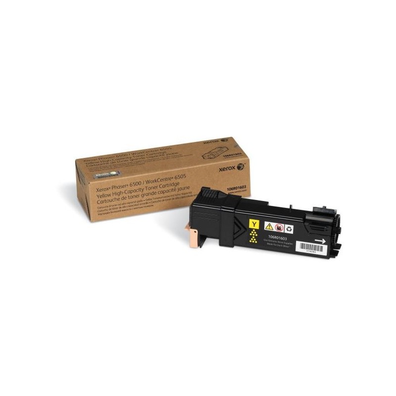 Xerox oryginalny toner 106R01603, yellow, 2500s, Xerox Phaser 6500, 6505, O - 1