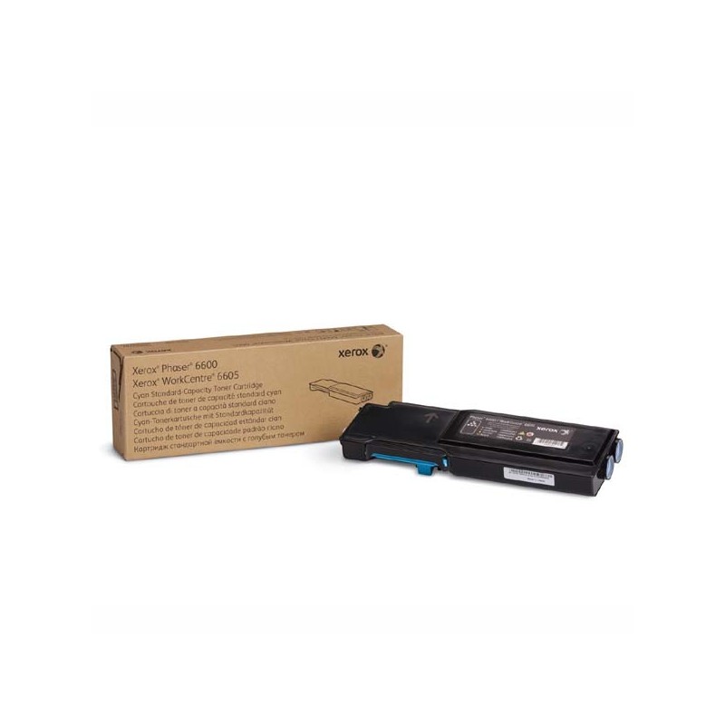 Xerox oryginalny toner 106R02249, cyan, 2000s, Xerox Phaser 6600, WorkCentre 6605, O - 1