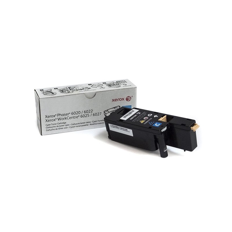 Xerox oryginalny toner 106R02756, cyan, 1000s, dla Europy Zachodniej, Xerox Phaser 6020, 6022, WorkCentre 6025, 6027, O - 1
