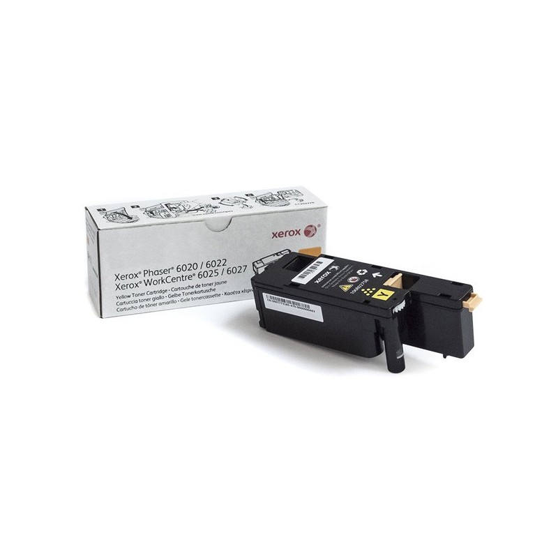 Xerox oryginalny toner 106R02758, yellow, 1000s, dla Europy Zachodniej, Xerox Phaser 6020, 6022, WorkCentre 6025, 6027, O - 1