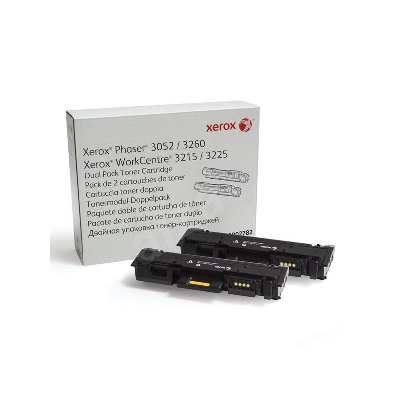 Xerox oryginalny toner 106R02782, black, 6000 (2x3000)s, Xerox Phaser 3052,3260, WorkCentre 3215,3225, dual pack, O - 1