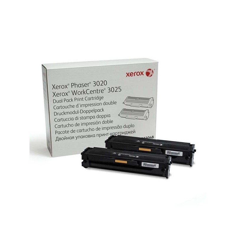 Xerox oryginalny toner 106R03048, black, Xerox 3020B, dual pack, O - 1