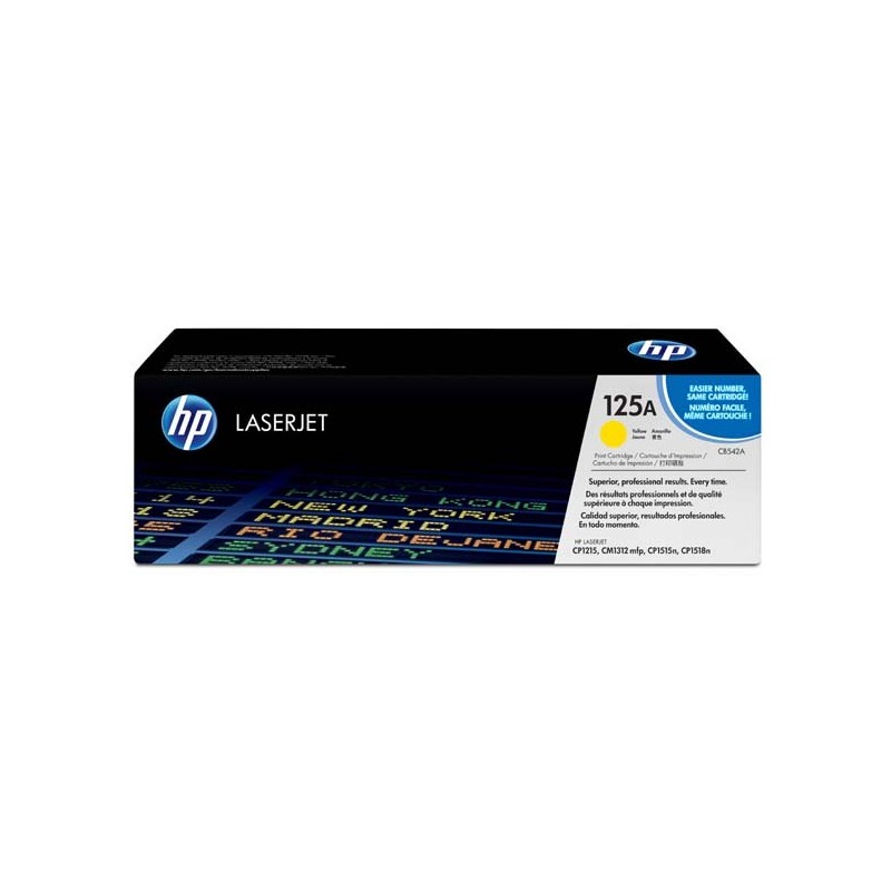 HP oryginalny toner CB542A, yellow, 1400s, HP 125A, HP Color LaserJet CP1215, 1515, 1518, O - 1