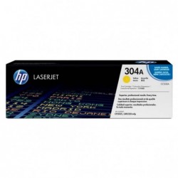 HP oryginalny toner CC532A, yellow, 2800s, HP 304A, HP Color LaserJet CP2025, CM2320, O - 1