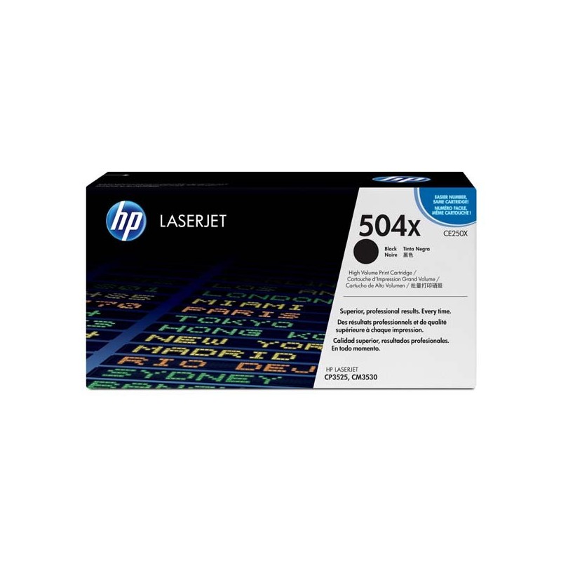 HP oryginalny toner CE250X, black, 10500s, HP 504X, HP Color LaserJet CP3525, O - 1