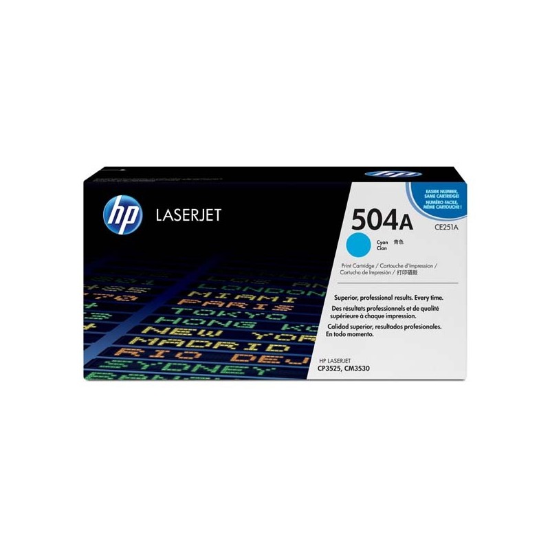 HP oryginalny toner CE251A, cyan, 7000s, HP 504A, HP Color LaserJet CP3525, O - 1