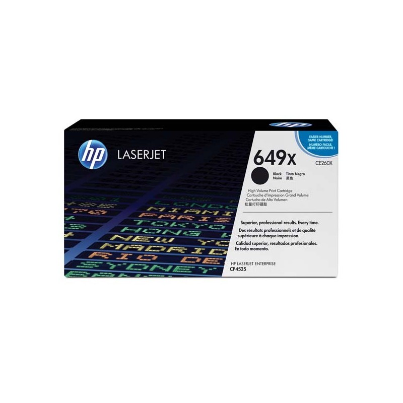 HP oryginalny toner CE260X, black, 17000s, HP 649X, high capacity, HP Color LaserJet CP4525, O - 1