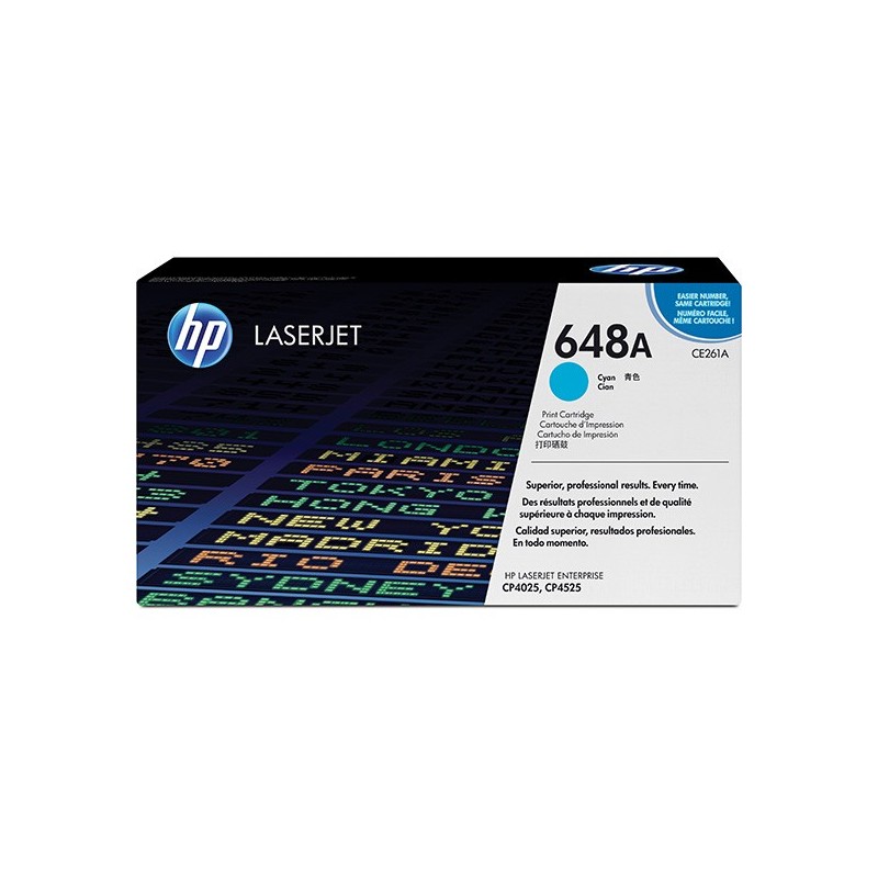 HP oryginalny toner CE261A, cyan, 11000s, HP 648A, HP Color LaserJet CP4025, CP4525, O - 1
