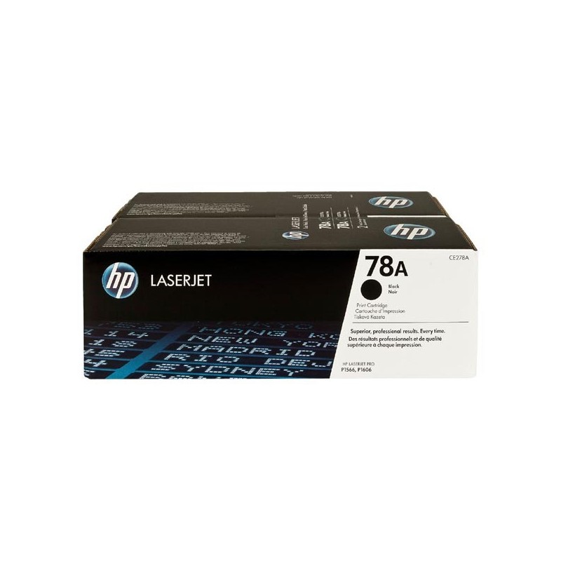 HP oryginalny toner CE278AD, black, 4200 (2x2100)s, HP 78A, HP LaserJet Pro P1566, M1536, dual pack, 2szt, O - 1