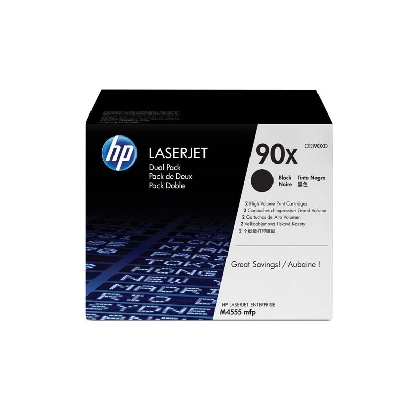 HP oryginalny toner CE390XD, black, 24000s, HP 90X, HP Enterprise M602dn, M602n, M602x, M 603dn, M603n, dual pack, O - 1