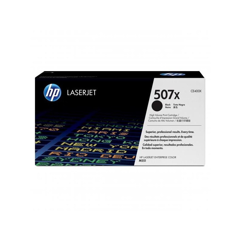 HP oryginalny toner CE400X, black, 11000s, HP 507X, HP LaserJet Enterprise 500 color M551, O - 1