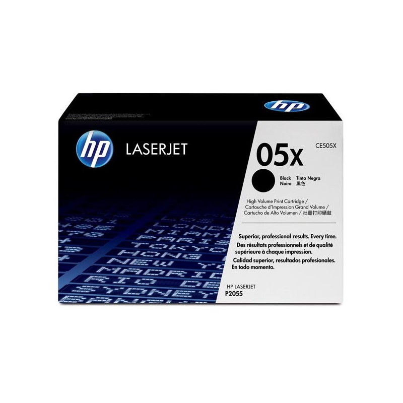 HP oryginalny toner CE505X, black, 6500s, HP 05X, high capacity, HP LaserJet P2055, O - 1