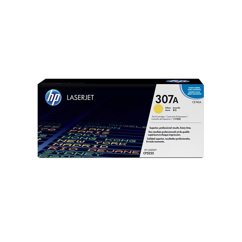 HP oryginalny toner CE742A, yellow, 7300s, HP 307A, HP Color LaserJet CP5225, O - 1