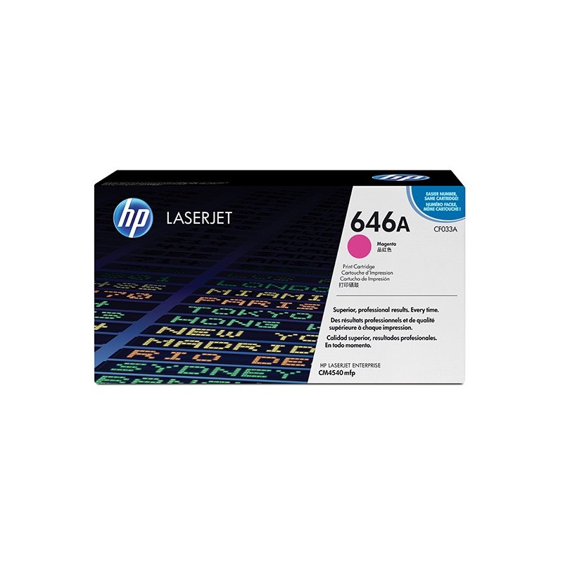 HP oryginalny toner CF033A, magenta, 12500s, HP 646A, HP Color LaserJet CM4540, 4540f, 4540fskm, O - 1