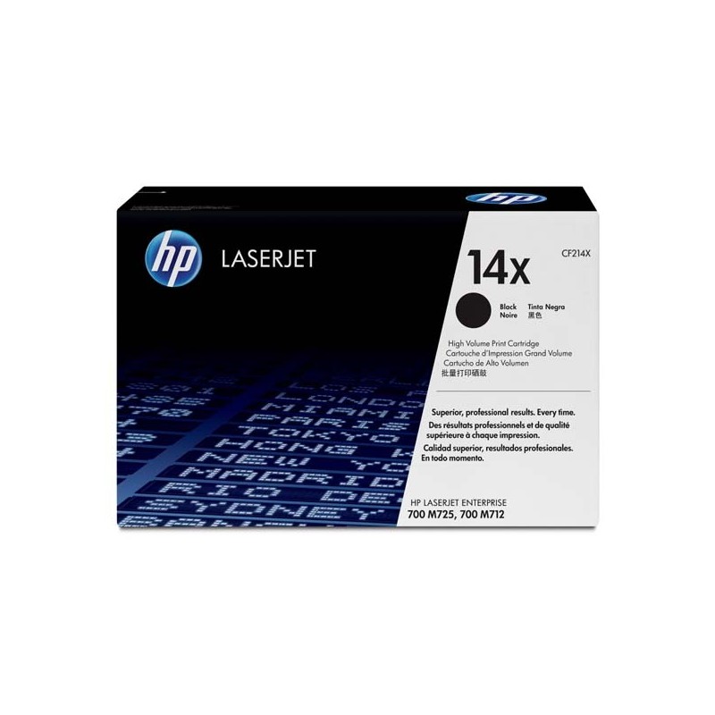 HP oryginalny toner CF214X, black, 17500s, HP 14X, HP LaserJet Enterprise 700 M712dn, O - 1