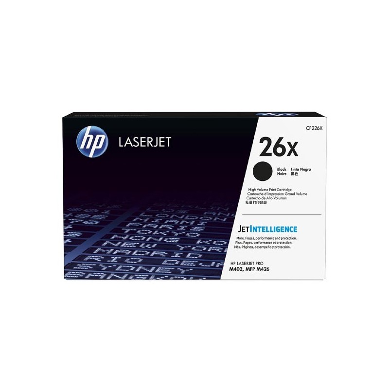 HP oryginalny toner CF226X, black, 9000s, HP 26X, high capacity, HP LaserJet Pro M402, Pro MFP M426, 930g, O - 1