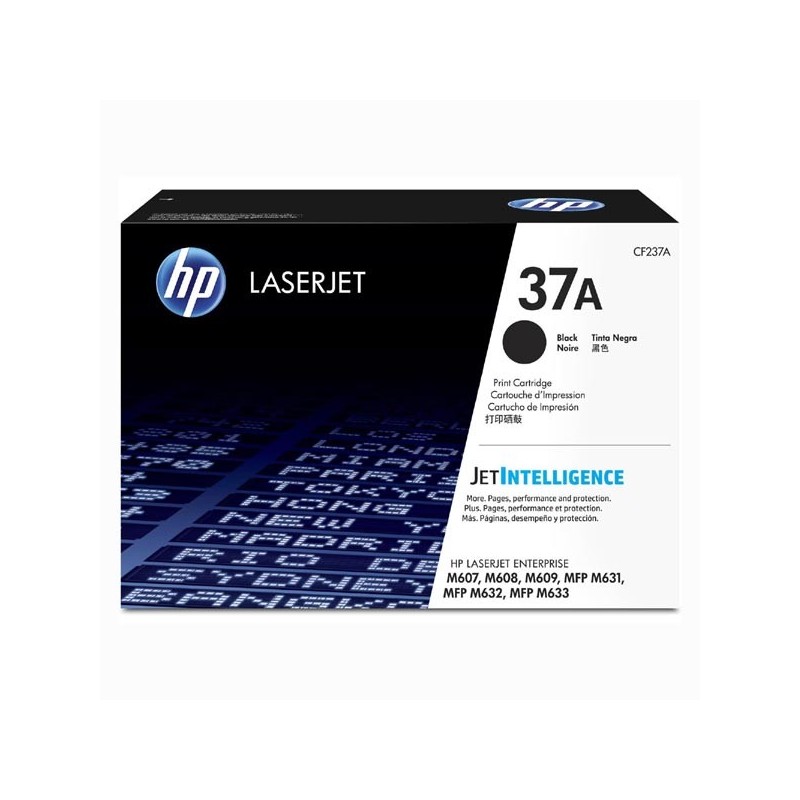 HP oryginalny toner CF237A, black, 11000s, HP 37A, HP LaserJet Enterprise M607n, M607dn, M608, O - 1