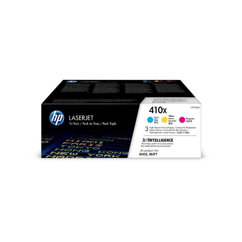 HP oryginalny toner CF252XM, CMY, 15000 (3x5000)s, HP 410X, high capacity, HP LaserJet Pro M452, MFP M377, MFP M477, 3szt, O - 1