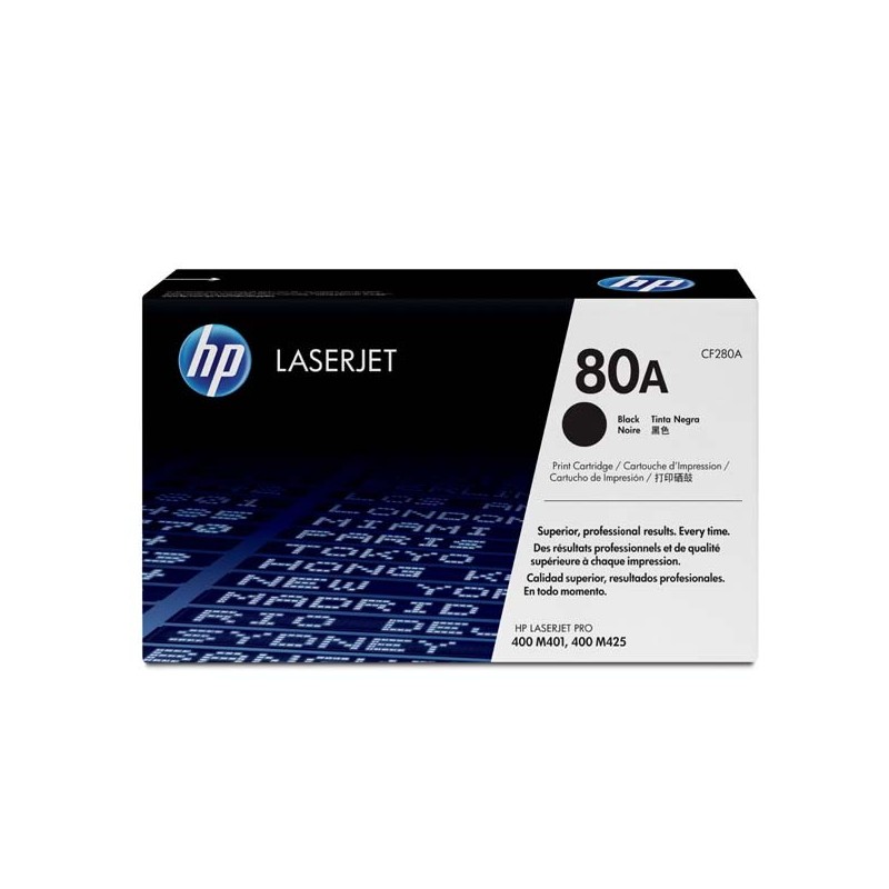 HP oryginalny toner CF280A, black, 2560s, HP 80A, HP LaserJet Pro 400 M425, LJ Pro 400 M401, 850g, O - 1