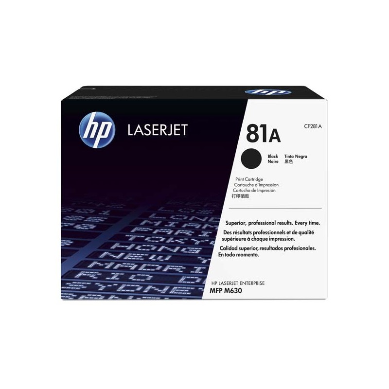 HP oryginalny toner CF281A, black, 10500s, HP 81A, HP LaserJet Enterprise Flow M630z, M606, M604, M605, O - 1
