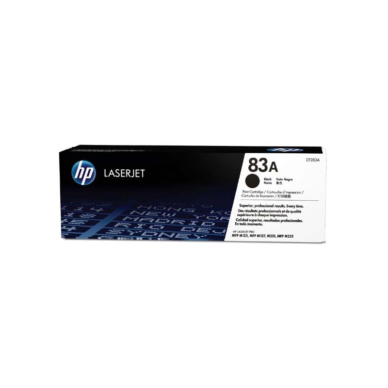 HP oryginalny toner CF283A, black, 1500s, HP 83A, HP LJ Pro M201dw,201n,MFP M125a,125nrw,127fn,225,127, 830g, O - 1