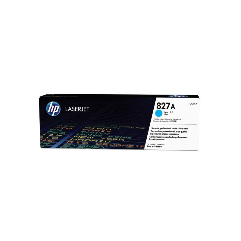 HP oryginalny toner CF301A, cyan, 32000s, HP 827A, HP Color LaserJet MFP M880z, 850g, O - 1