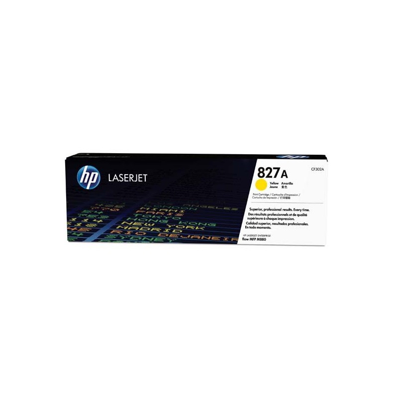 HP oryginalny toner CF302A, yellow, 32000s, HP 827A, HP Color LaserJet MFP M880z, 850g, O - 1