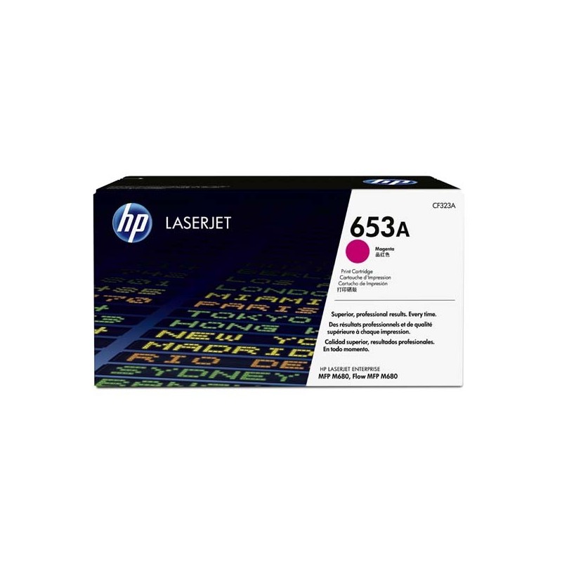 HP oryginalny toner CF323A, magenta, 16500s, HP 653A, HP Color LaserJet Enterprise Flow M680z, M680dn, M680, O - 1