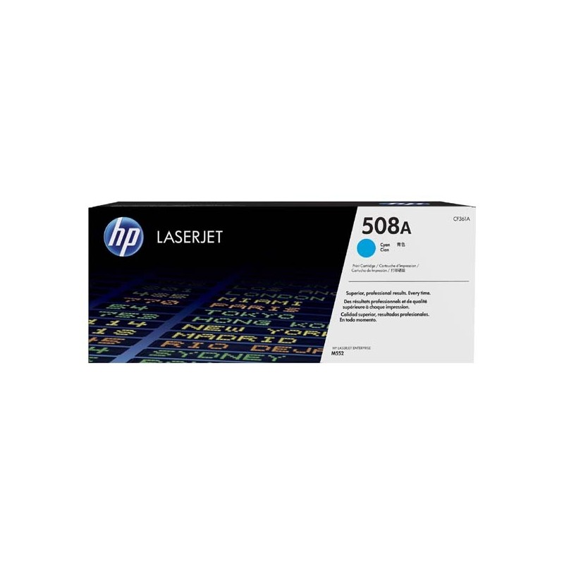 HP oryginalny toner CF361A, cyan, 5000s, HP 508A, HP Color LaserJet Enterprise M552, M553, 860g, O - 1