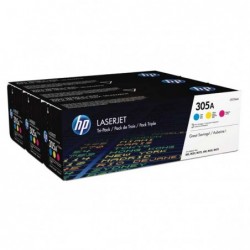 HP oryginalny toner CF370AM, CMY, 7800 (3x2600)s, HP 305A, HP LaserJet+, N, 3x900g, 3szt, O - 1