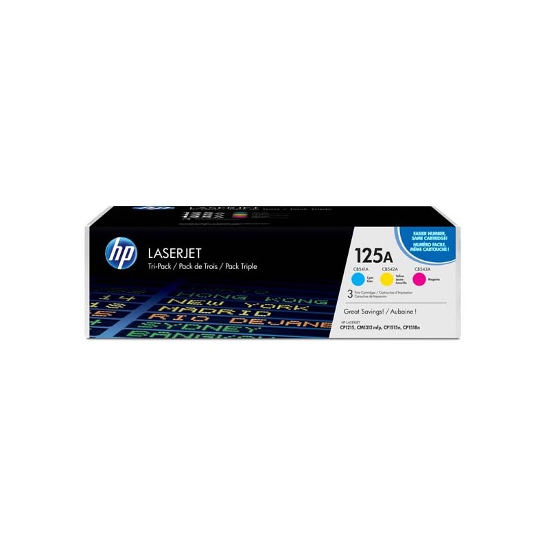 HP oryginalny toner CF373AM, CMY, 4200 (3x1400)s, HP 125A, HP Color LaserJet CP1215, CP1515, CP1518ni, 3x800g, 3szt, O - 1