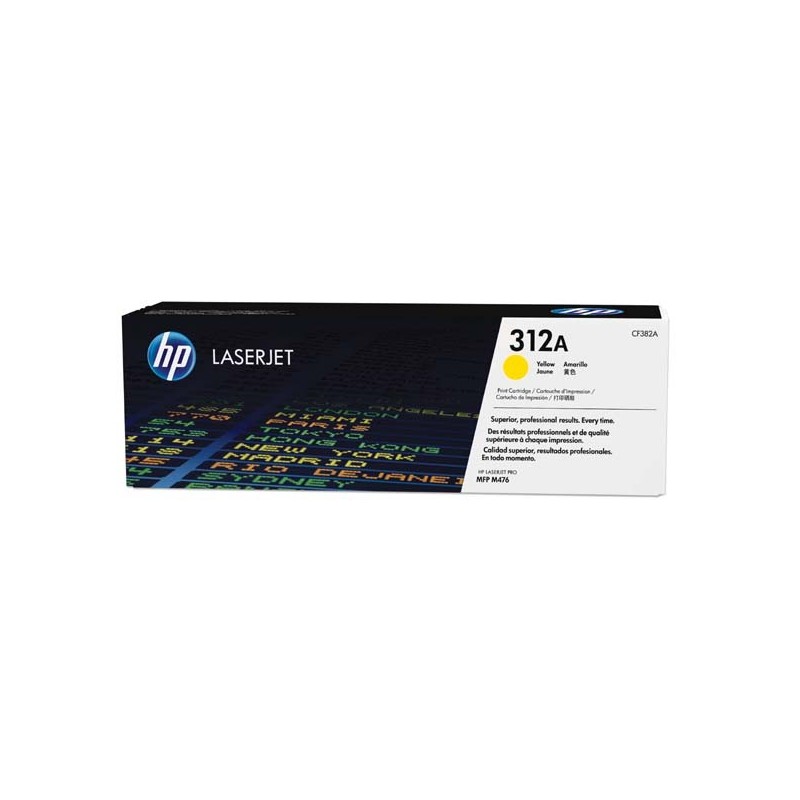 HP oryginalny toner CF382A, yellow, 2700s, HP 312A, HP Color LaserJet Pro MFP M476dn, MFP M476dw, MFP M47, 720g, O - 1