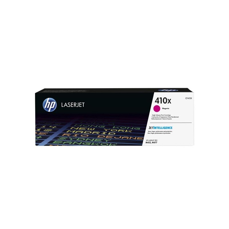 HP oryginalny toner CF413X, magenta, 5000s, HP 410X, high capacity, HP LJ Pro M452, LJ Pro MFP M477, 650g, O - 1